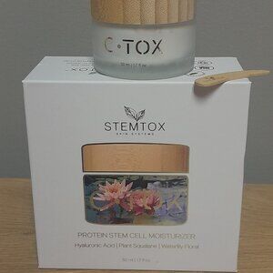 STEMTOX C*TOX PROTEIN STEM CELL MOISTURIZER-HYAURONIC ACID-PLANT SQUALANE-1.7 oz